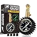 HUANZHAN Tire Pressure Gauge (0-60 PSI) - Heavy Duty Certified ANSI Accurate with Large 2