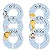 6 Baby Boy Nursery C86 Clothing Size Closet Divider Safari Animals (Blue, 1.25