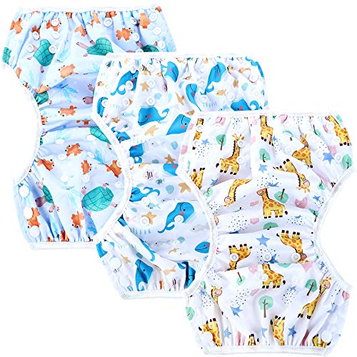 1 Leekalos+Adjustable+Reusable+Diapers+Swimming