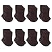 32 pcs Knitting Wool Furniture Feet Protectors/Leg Floor Protectors/Furniture Leg Socks/High Elastic Brown Furniture Pads Covers Furniture Caps Set