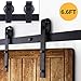 6.6FT Sliding Barn Door Track Rail Sliding Track Hardware Kit Barn Wood Door Basic Sliding J Shape Steel Track Hardware Kit