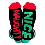 Street Wear Women's Socks Naughty Nice, Black