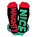 Street Wear Women's Socks Naughty Nice, Black