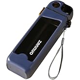 ROERPPM 13 oz Rectangle Water Bottle With Portable Straw, Leakproof Non-Toxic BPA Free, Motivational Sports With Drink for Gym and Yoga &Travel Office Double Walled Locking Lid with Silicone Spout