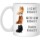 Pomeranian Coffee Mug - Funny Dogs Mom Gift - Pomeranian Lover Gift Morning Coffee Mug - Dog Lover Cup - Dog Owner Present Cup - Roast Mugs Desk Decor Pet Parent 11oz