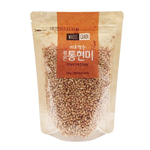 Korean Whole Grain Roasted Brown Rice Crispy Puff Snack 130g (1 Pack) - Thumbnail 3