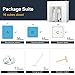 KOUSI Portable Wardrobe Closet for Bedroom Clothes Armoire Dresser MultiFuncation Cube Storage Organizer, White, 10 Cubes 2 Hanging Sections