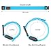 BSEEN 2 Pack LED Armbands for Running - Glow in The Dark Safety Running Gear LED Bracelet Sports Wristbands (Fluorescent Blue)