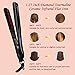 PARWIN BEAUTY 1 1/4 Inch Infrared Flat Iron Dual Voltage Hair Straightener with Temperature Control, Blackthumb 2