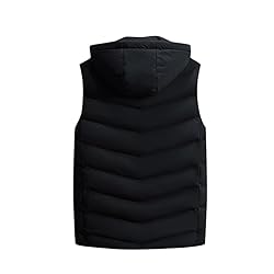 QWENTMTNTY Mens Outerwear Puffer Vests Casual