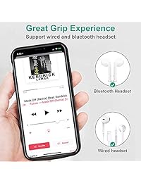 [actualizado] iPhone X Xs batería caso Qi inalámbrico compatible de carga, Newdery 6000 mAh Slim Extended recargable externa cargador caso compatible iPhone X Xs 10 (5.8" negro)