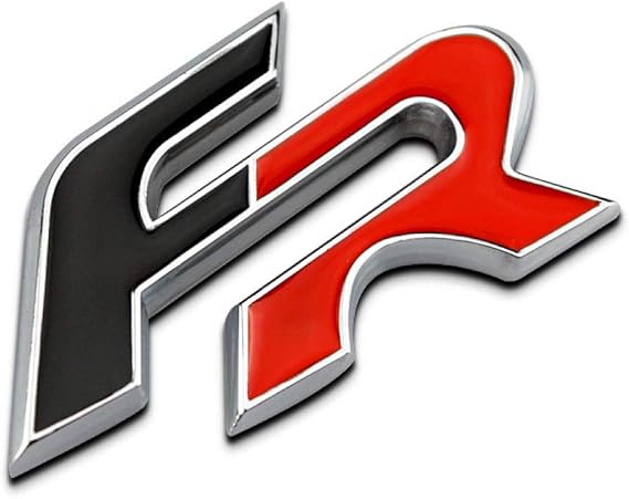 Amazon Gleetiez 黒赤frクロームメタル車のスタイリングエンブレム3dバッジステッカー自動デカールロゴ シートイビサレオンアルテアibeトレドエクセオibl Ibx サイン マーク 車 バイク