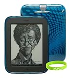 CrazyOnDigital TPU Skin For Barnes & Noble Nook Simple Touch Nook Touch Nook Touch with Glowlight Nook 2 (Blue)