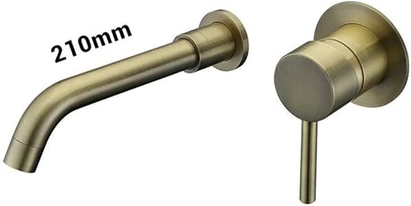 YUANYUAN521 Grifo de latón para Lavabo de Pared con Boquilla giratoria