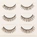 3Pair Long False Eyelashes 3D Thick Natural Fake Eyelash Voluminous Makeup for Women