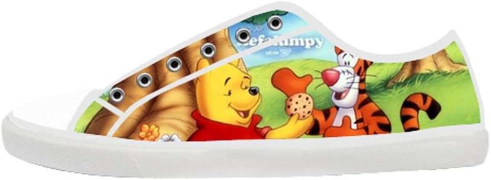 Custom winnie the pooh Women's Canvas Shoes Fashion Shoes for Women
