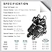 Woolitime Sports Adjustable Rollerblades for Boys and Kids with Featuring All Illuminating Wheels, Safe and Durable Inline Skates, Fashionable Roller Skates for Women, Youth and Adults