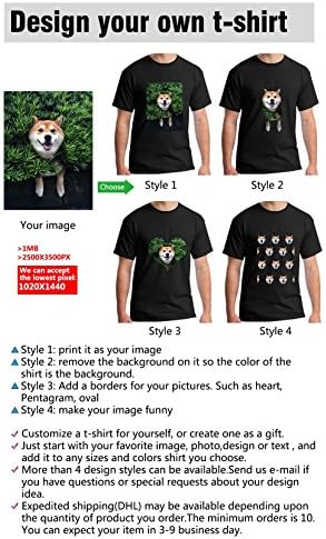 Baranovo Men Custom Add Your Personalized Design Photo Text Name Here Cotton T-Shirt