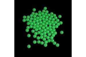 100 Pcs 5mm Round Luminous Glow Rig Beads for Sea Fishing Lure Floating Float Tackles Accessories