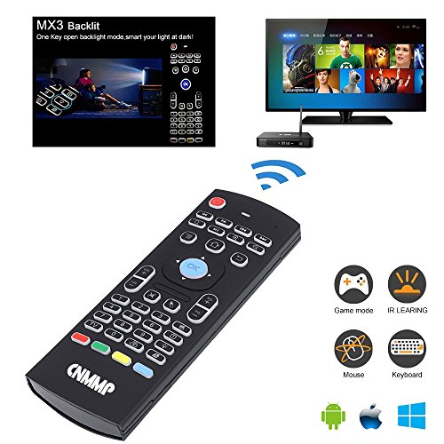 Air Mouse, MX3 Pro Air TV Remote Mouse 2.4G LED Backlit Mini Wireless Keyboard Mouse, Infrared Remote Control Learning for Kodi Android Smart TV Box IPTV HTPC Mini PC Pad XBOX Raspberry pi3 and Mac OS