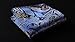 SetSense Men's Paisley Jacquard Woven Self Cravat Tie Ascot Set One Size Blue/Yellow/Black
