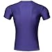 Red Plume Men's Compression Sport Fitness Gym Shirt,Short Sleeve S Logo T-shirt (XL bust 94cm/37