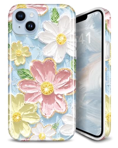 JIAXIUFEN Case for iPhone 14 iPhone 13 Sparkle Glitter... en promo sur Amazon