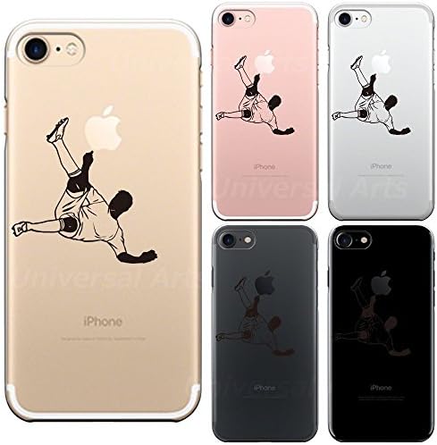 iPhone7 Transparent Hard Shell Case Anti-Scratch Clear Soccer overhead kick!