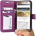Galaxy S7 Case, Abacus24-7 Samsung Galaxy S7 Wallet Case, Leather Flip Cover and Stand for Samsung S7 Phone, Purple
