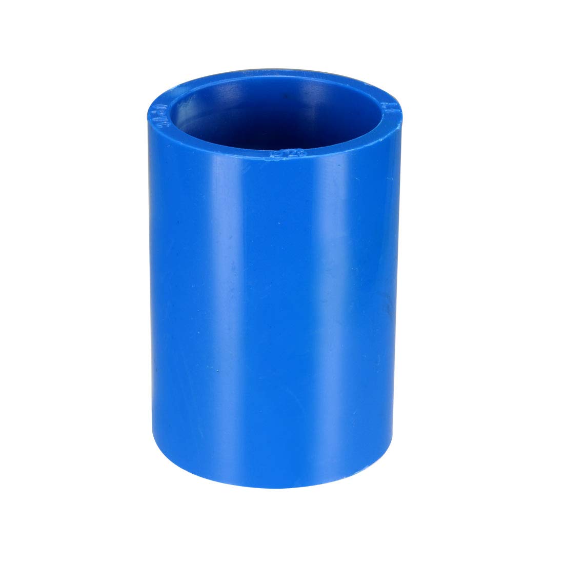 sourcing map 25mm Straight PVC Pipe Fitting Coupling Adapter Connector Blue 5Pcs