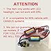 9005 9006 9012 H10 LED Anti Flicker Capacitor Error Code Computer Warning Canceller LED Resistor Canbus Decoder(Pack of 2)