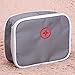 Whitelotous Portable Small Medical Bag Travel Organizer (Gray)