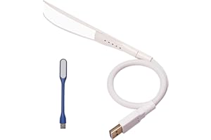 EBYPHAN Mini USB Light for Laptop, Flexible USB Keyboard Light, Dimmable USB Lamp(14-LED-Bead, 3-Level Adjustable Brightness, On/Off Touch Switch, White)