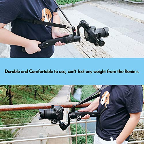 SKYREAT Nylon Braided Lanyard Neck Strap with CNC Aluminum Alloy Clip for DJI Ronin-S Handheld 3-Axis Gimbal Stabilizer