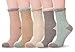 WEVIAS Fuzzy Socks For Women Fluffy Soft Warm Cozy Cabin Plush Fleece Comfy Winter Sleep Slipper Socks (Solid Color)