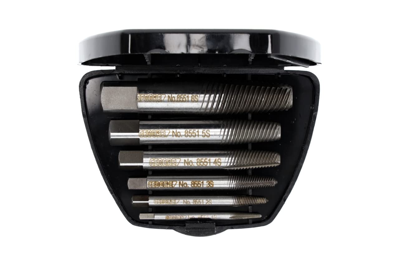 Gedore S-006 8551 6-Piece Screw Extractor Set