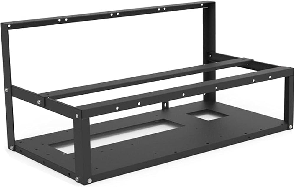 Eeneme 6 GPU Mining Rig Frame Open Air Case Graphics Card Holder Rack Stackable