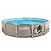 Summer Waves P20012335 Active 12ft x 30in Outdoor Round Frame Above Ground Swimming Pool Set with Skimmer Filter Pump & Filter Cartridge, Tan Wicker