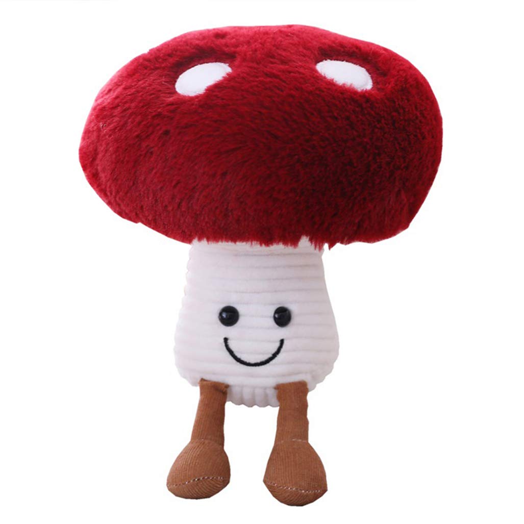 Yxian Plush Mushroom plush toy Animal Toy Christmas party Birthday house decoration Parent-child interactive game （medium）