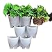 SELF Watering Vertical Wall Hangers with Pots Included – Wall Plant Hangers – Each Wall Mounted Hanging Pot has 3 Pockets – 36 Total Pockets in This Set – Self Watering Planter Setthumb 1