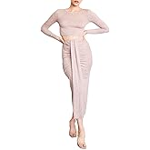 Forever 21 Women's Crop Top & Bodycon Midi Skirt Set