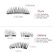 Magnetic False Eyelashes HotSan Reusable Dual Long 35mm Magnetic Eyelash Ultra Thin Magnetic Lashes No Glue Needed Pack of 4