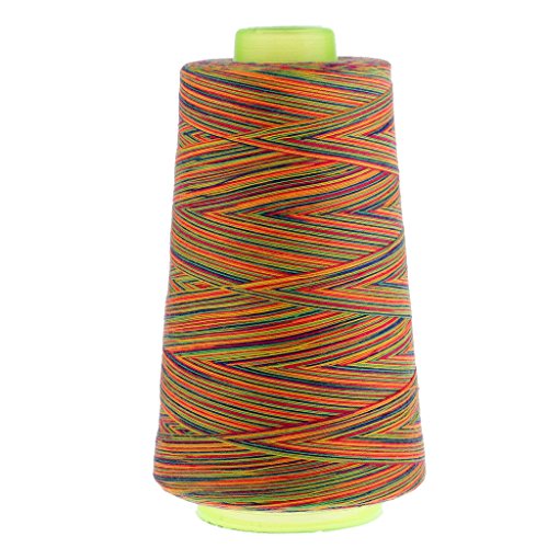perfektchoice 100% Polyester Sewing Thread Spools - 3000 Yards/1 Spool of Yarn, 40/2 All-Purpose Connecting Threads for Sewing Machine and Hand Repair Works - Multicolor 4