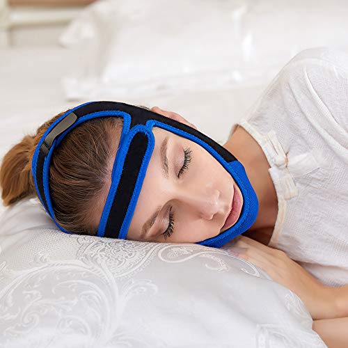 Anti Snoring Chin Strap - Snore Stopper & Snoring Solution Reduction Sleep Aids- Breathable, Flexible & Easily Adjustable with Non-Slip Strap for Men and Women