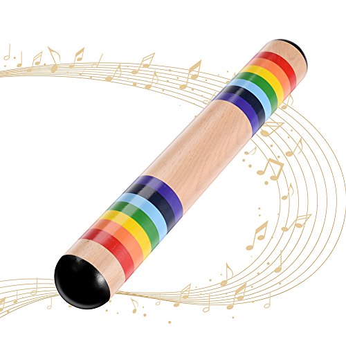 image for Senma Electronics Colorful Wooden Rainstick Musical Instrument Toy Int