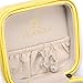 Vlando Small Travel Jewelry Box Organizer - Faux Leather Storage Case for Rings Earrings Necklace - Best Gifts Choice for Girls Women (Yellow)