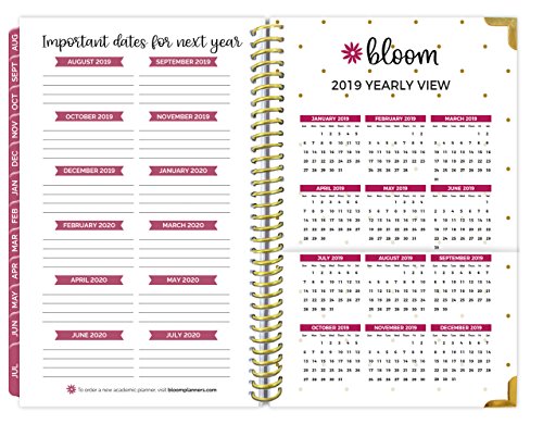 image for bloom daily planners 2018-2019 Academic Year HARD COVER Day Planner - 