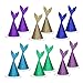 Fonder Mols 12pcs Mermaid Party Hats Fish Tail Shaped Birthday Hats Crown for Under The Sea Themed 1st Birthday Party Baby Shower Bridal Shower Decorations