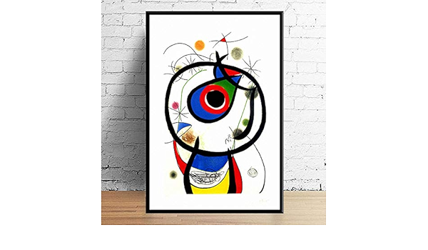 NOBRAND Joan Miro Modern Surrealism Abstract Painting ...