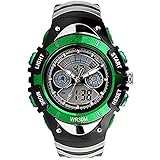 ALPS Kids LED Digital Boys Girls Waterproof Watches (Green)